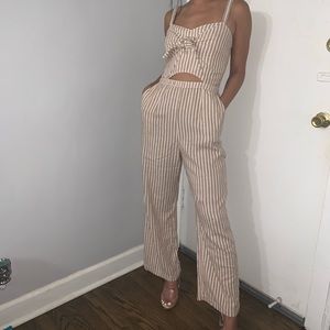 Striped jumpsuit